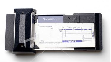 Old-style (manual) credit card machine