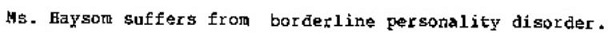 Borderline personality disorder
